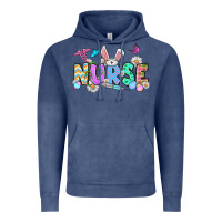 Vintage Denim Easter Nurse Vintage Hoodie - OliviaCreatesArt