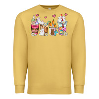 Antique Gold easter coffee cups Premium Sweatshirt - AdoDesignShop