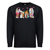 Black easter coffee cups Premium Sweatshirt - AdoDesignShop