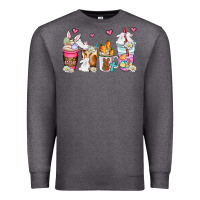 Charcoal Heather easter coffee cups Premium Sweatshirt - AdoDesignShop