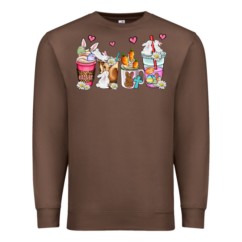 Easter Coffee Cups Premium Sweatshirt by AdoDesignShop | Teevron