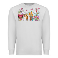 Dove Grey easter coffee cups Premium Sweatshirt - AdoDesignShop