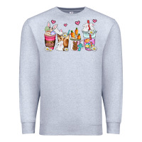Heather Grey easter coffee cups Premium Sweatshirt - AdoDesignShop
