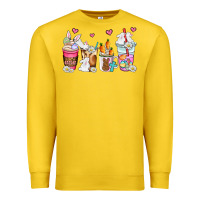Lemon easter coffee cups Premium Sweatshirt - AdoDesignShop