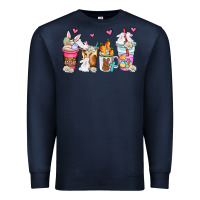 Navy easter coffee cups Premium Sweatshirt - AdoDesignShop