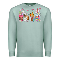 Seafoam easter coffee cups Premium Sweatshirt - AdoDesignShop