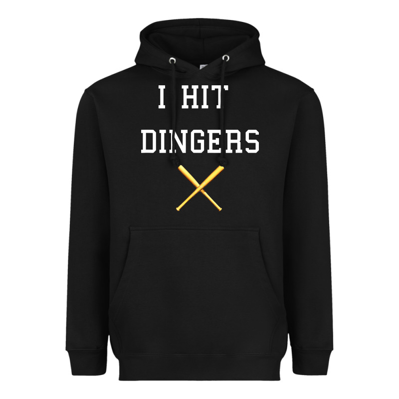 I Hit Dingers Baseball Heavyweight Hoodie by maiPhamDesign | Teevron
