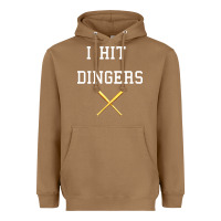 Toasted Coconut i hit dingers baseball Heavyweight Hoodie - maiPhamDesign
