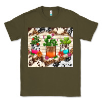 Army Green cowhide succulent Classic Tee - TumblerDesignByShophia