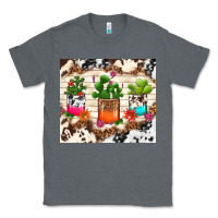 Charcoal Heather cowhide succulent Classic Tee - TumblerDesignByShophia