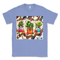 Colony Blue cowhide succulent Classic Tee - TumblerDesignByShophia