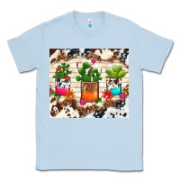 Dusty Blue cowhide succulent Classic Tee - TumblerDesignByShophia