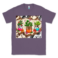 Lavender cowhide succulent Classic Tee - TumblerDesignByShophia