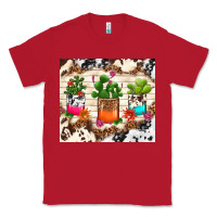 Red cowhide succulent Classic Tee - TumblerDesignByShophia