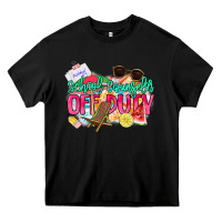 Black School counselor off duty Heavy Core Tee - NancyCooperArtShop