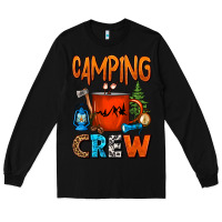 Black camping crew camper coffee mug Long Sleeve Tee - FaDigitalArtStudio