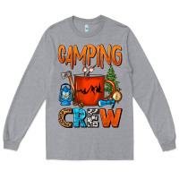 Heather Grey camping crew camper coffee mug Long Sleeve Tee - FaDigitalArtStudio