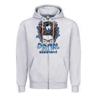 Heather Grey dental assistant messy bun Zipper Hoodie - BarkalooDesign