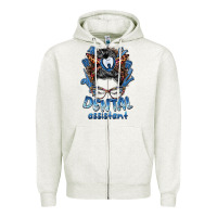 Oatmeal Heather dental assistant messy bun Zipper Hoodie - BarkalooDesign