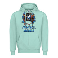 Seafoam dental assistant messy bun Zipper Hoodie - BarkalooDesign