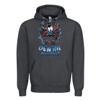 Smoke dental assistant messy bun Zipper Hoodie - BarkalooDesign