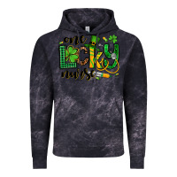 Cloud Black St. Patrick's Day One lucky Nurse Vintage Hoodie - OliviaCreatesArt