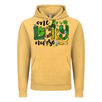 Vintage Mustard St. Patrick's Day One lucky Nurse Vintage Hoodie - OliviaCreatesArt