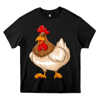 Black cute chicken Heavy Core Tee - texasbilliewilder