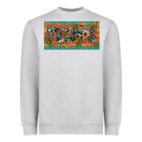 Heather Grey texas sunflower cactus cowhide leopard licence plate Heavyweight Sweatshirt - Artiststas
