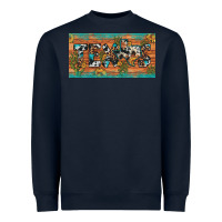 Navy texas sunflower cactus cowhide leopard licence plate Heavyweight Sweatshirt - Artiststas