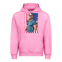 Fuchsia Pink Dwayne The Rock Johnson Men Gift Urban Hoodie - maiPhamDesign