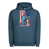 Pigment Midnight Navy Dwayne The Rock Johnson Men Gift Urban Hoodie - maiPhamDesign