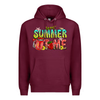 Burgundy summer time Premium Hoodie - CowhideDigitalArt