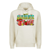 Oatmeal Heather summer time Premium Hoodie - CowhideDigitalArt