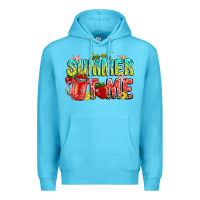 Ocean Blue summer time Premium Hoodie - CowhideDigitalArt