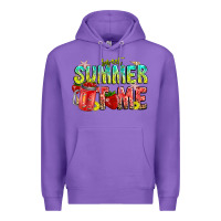 Purple summer time Premium Hoodie - CowhideDigitalArt