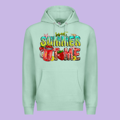 Summer Time Premium Hoodie Designed By Cowhidedigitalart
