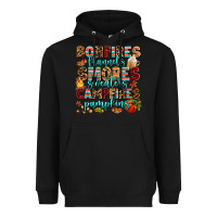 Black bonfires flannels smores Heavyweight Hoodie - AdoDesignShop