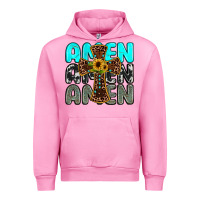 Fuchsia Pink amen Urban Hoodie - JahusDesignShop