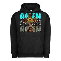 Pigment Black amen Urban Hoodie - JahusDesignShop