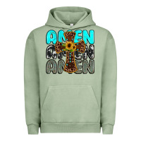 Pigment Oil Green amen Urban Hoodie - JahusDesignShop