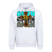 White amen Urban Hoodie - JahusDesignShop