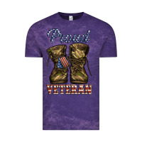 Cloud Purple proud veteran camo shoes Vintage Tee - Jasminsmagicworld