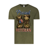Vintage Olive proud veteran camo shoes Vintage Tee - Jasminsmagicworld