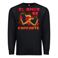 Black el amor se comparte with churros Premium Sweatshirt - AdoDesignShop