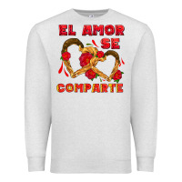 Oatmeal Heather el amor se comparte with churros Premium Sweatshirt - AdoDesignShop