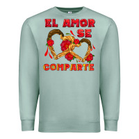 Seafoam el amor se comparte with churros Premium Sweatshirt - AdoDesignShop