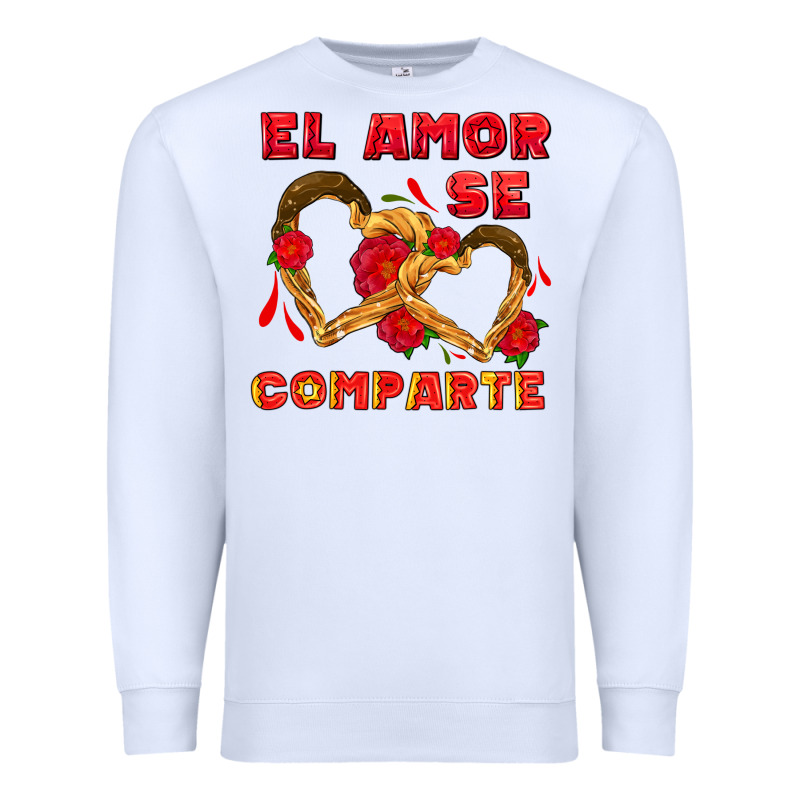 El Amor Se Comparte With Churros Premium Sweatshirt by AdoDesignShop | Teevron