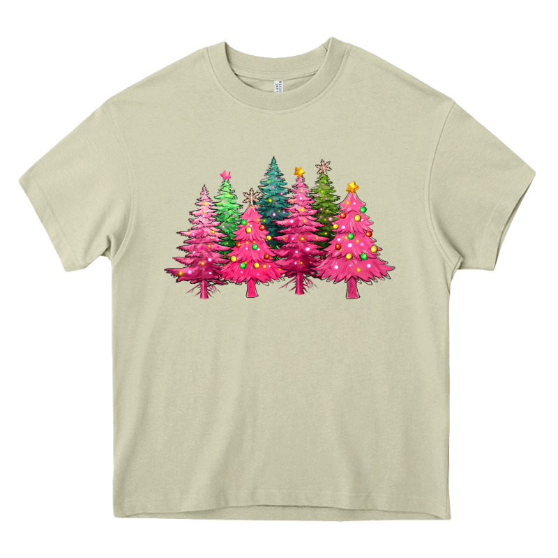 Christmas Tress With Lights Heavy Core Tee by texasbilliewilder | Teevron