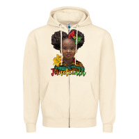 Sandshell juneteenth african girl Zipper Hoodie - BarkalooDesign